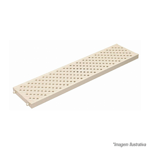 Grelha p/ Calha de Piso DN 130 Piscina 13x50cm Tigre