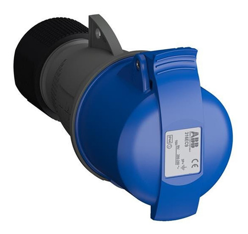 Tomada Industrial Acoplamento Fêmea 3p+t 16a 200/250v Abb