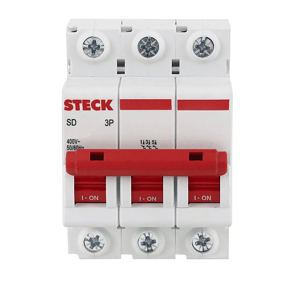 Disjuntor Tripolar 6a Curva C Sdd63c06 Steck