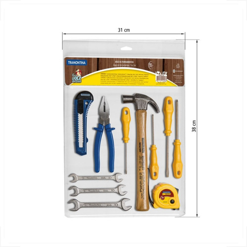 Kit De Ferramentas Com Martelo E Alicate 11 Peças 43409104 Tramontina
