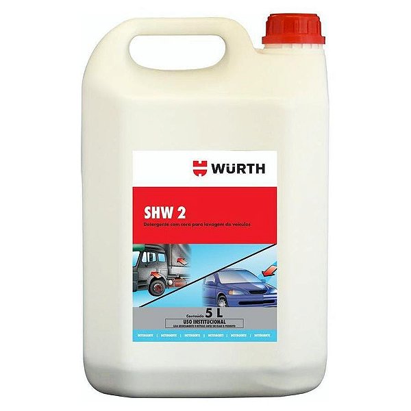 Shampoo Automotivo com Cera SHW2 5L - Wurth