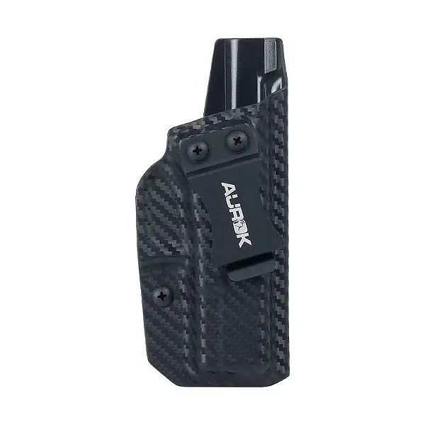 Coldre Velado Aurok Kydex Glock G19/G45 Carbono