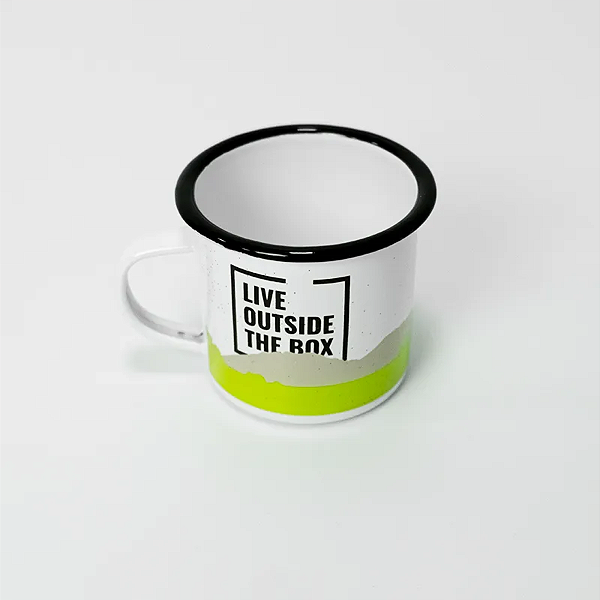 Caneca Aço Esmaltada Montanha 300ml- Hawapi