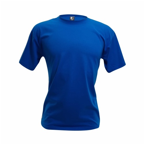 Camiseta  Adulto Azul Royal em Algodão Penteado Fio 30.1 – Premium