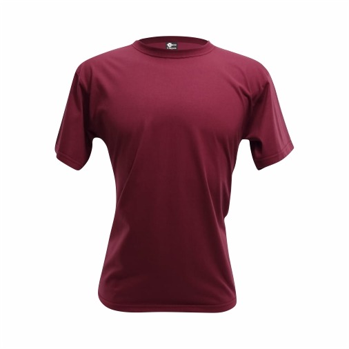 Camiseta Infantil Bordo Algodão Penteado Fio 30.1 – Premium