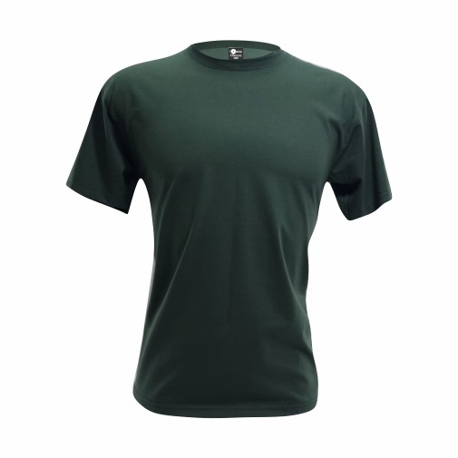 Camiseta Infantil  Verde Musgo Algodão Penteado Fio 30.1 – Premium