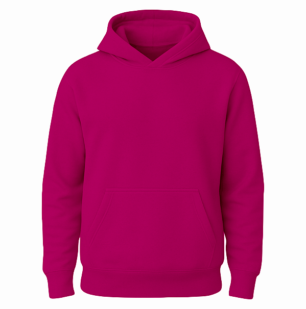 Moletom Canguru Pink Moletom 3 Cabos Peluciado Adulto