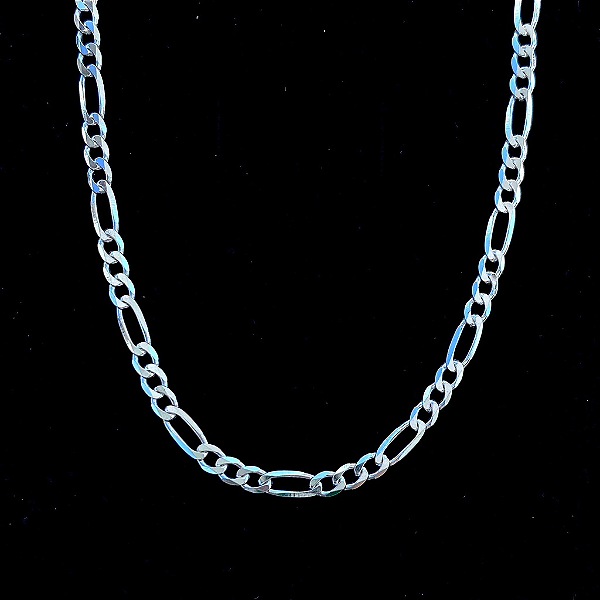 Corrente Masculina de Prata 925 Elo 3x1 – 3mm Fina e Estilosa | Alianças Só Love
