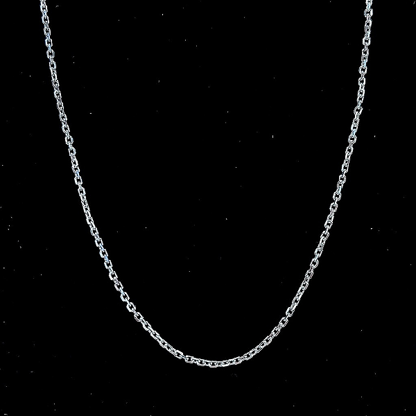Corrente Masculina de Prata 925 Elo Cartier Cadeado – 2mm Fina e Estilosa | Alianças Só Love