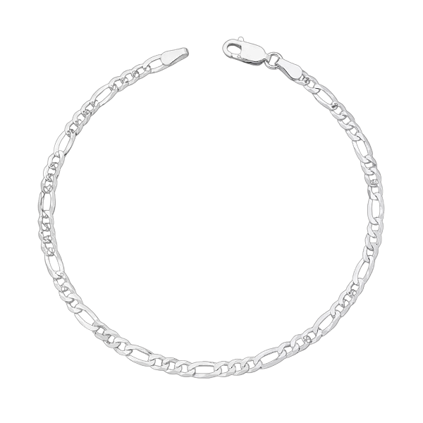 Pulseira Masculina de Prata 925 Elo 3x1 – 3mm Estilo Discreto e Minimalista| Alianças Só Love