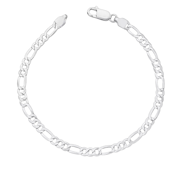 Pulseira Masculina de Prata 925 Elo 3x1 – 5mm Estilo Discreto e Minimalista| Alianças Só Love