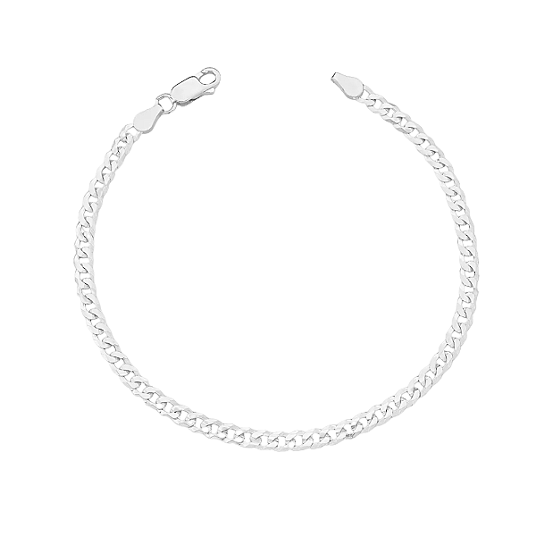 Pulseira Masculina de Prata 925 Grumet  – 2mm Estilo Discreto e Minimalista| Alianças Só Love