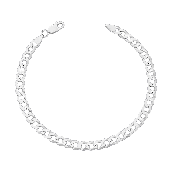 Pulseira Masculina de Prata 925 Grumet  – 5mm Estilo Discreto e Minimalista| Alianças Só Love