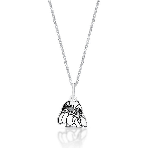 Colar feminino de Prata 925 lilo stitch ll | Alianças Só Love