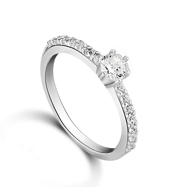 Anel solitario Sophia prata 925