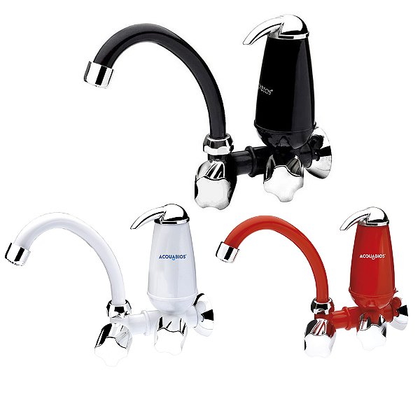 Torneira Com Filtro Bica Móvel De Parede - Acqua E05 - Acquabios