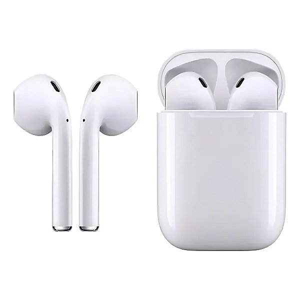 Fone de Ouvido Bluetooth TWS Sem Fio Estéreo Touch Control, Estojo Power Bank e Microfone