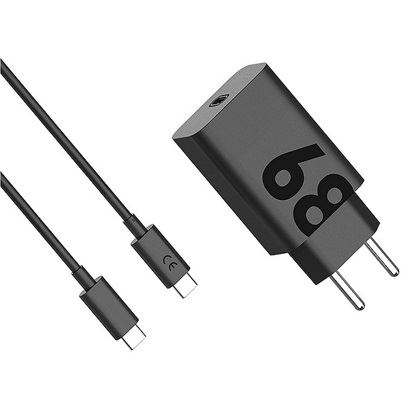 Carregador Turbo 68w Com Cabo Usb-c Type C Carrega Todos Celulares
