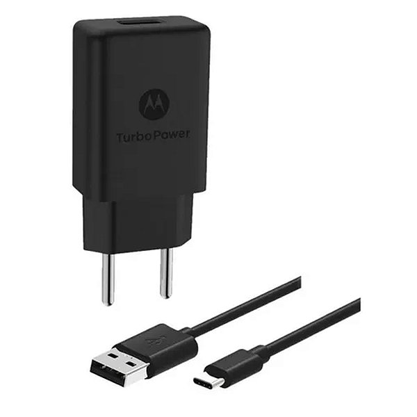 Carregador De Celular Turbo Power 30w Tipo C Preto