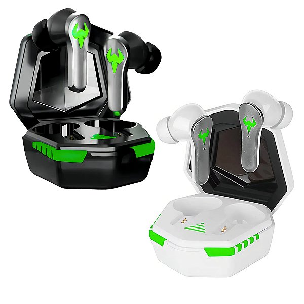 Fone de Ouvido Gamer Sem Fio AtomeX A-607 Bluetooth 5.0 – Baixa Latência, Som Potente, LED, Microfone e Toque Inteligent
