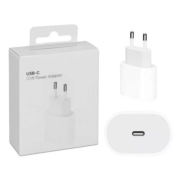 Fonte Tomada Carregador de Iphone Turbo 20W USB-C Tipo C XR,11,12,13,14,15,16