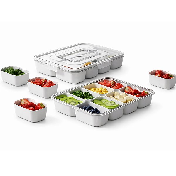 Organizadores De Geladeira Grande Com 8 Divisorias B-max