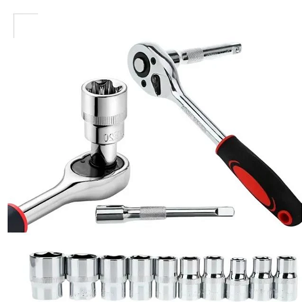 jogo de soquete 1/4" com 12 Peças SN74 Snel Ferramentas