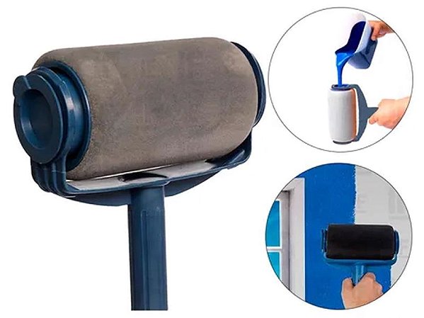 Rolo De Pintura Com Reservatório Para Casa Sem Sujeira