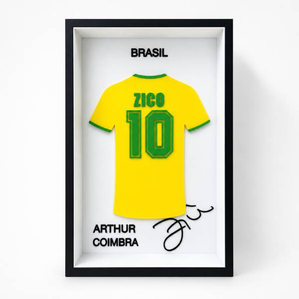 Zico 10 (Quadro Camisa 3D)