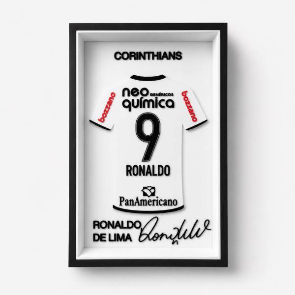 Ronaldo (Quadro Camisa 3D)