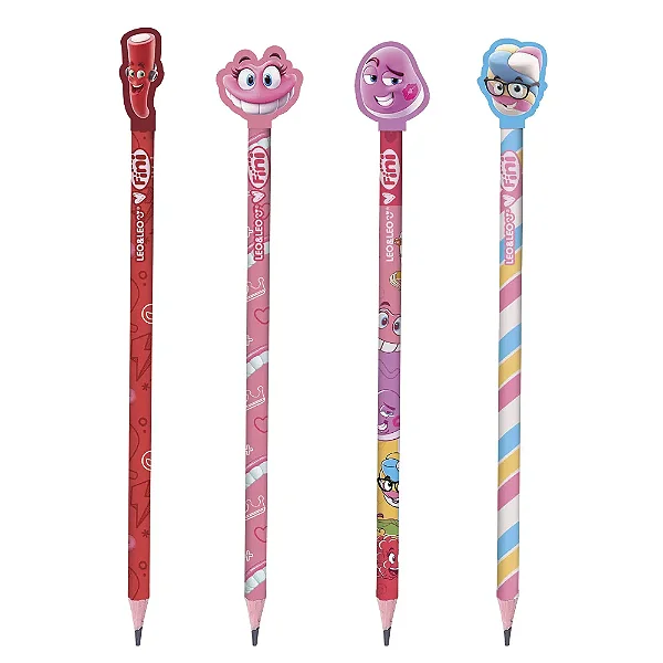 LAPIS DE ESCREVER C/ BORRACHA NA PONTA FINI - LEO&LEO