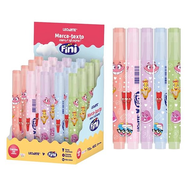 MARCA TEXTO CORPO ESTAMPADO C/ AROMA FINI - LEOARTE