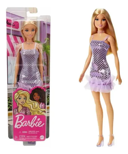 BARBIE FASHION BARBIE VESTIDO GLITTER - MATTEL