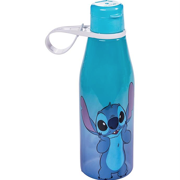 GARRAFA PLASTICA STITCH ABRE FACIL 530ML - PLASUTIL