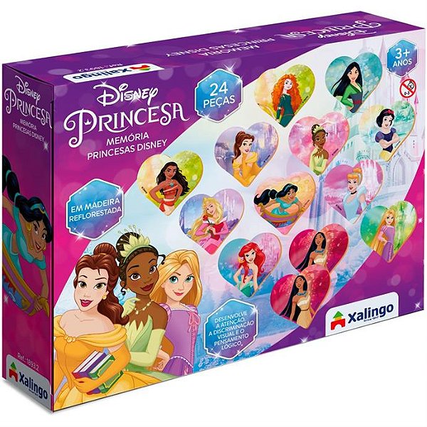 JOGO DA MEMORIA PRINCESAS C/ 24 PECAS - XALINGO
