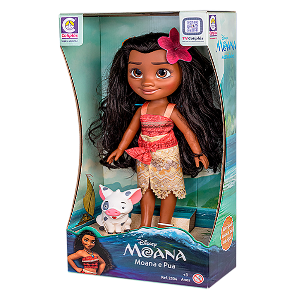 BONECA MAONA E PUA VINIL 44CM - COTIPLAS