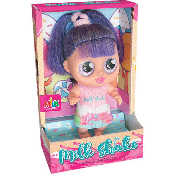 BONECA MILK SHAKE 23CM - MILK BRINQUEDOS