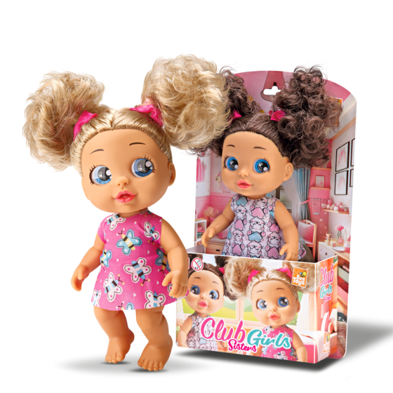 BONECA CLUB GIRLS SISTERS 30CM - BEE TOYS