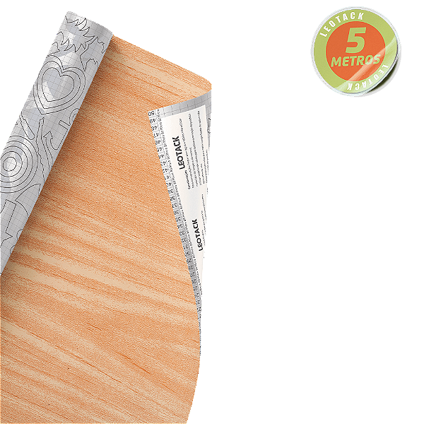 AUTO ADESIVO MADEIRA VINHATICO 80MIC - LEOARTE
