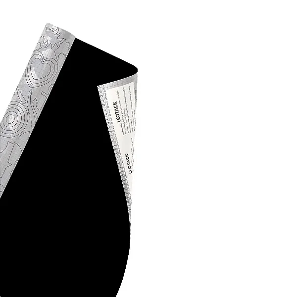 AUTO ADESIVO PRETO 80MIC - LEOARTE