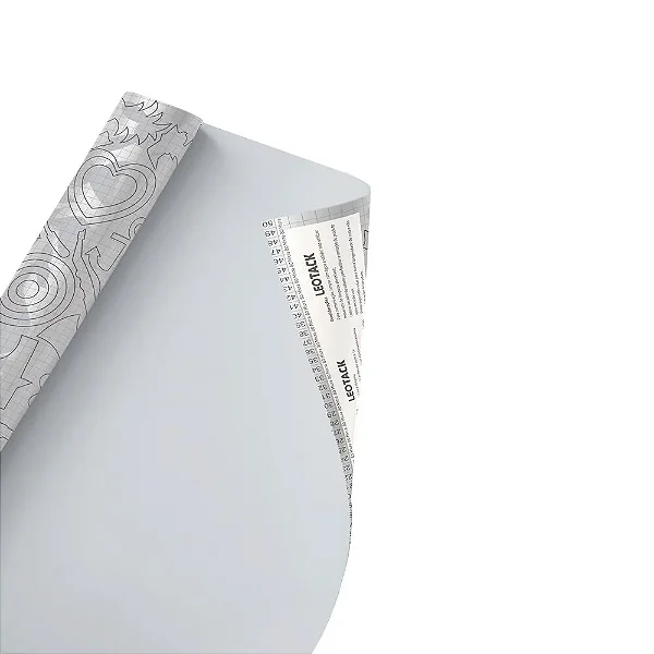 AUTO ADESIVO TRANSPARENTE 50MIC - LEOARTE