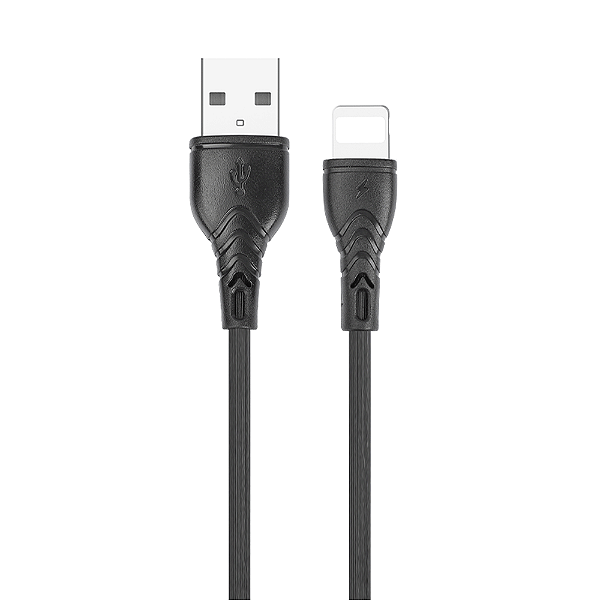 CABO USB TIPO IPHONE PRETO 1M PVC (COMPATIVEL C/ IOS) - LETRON