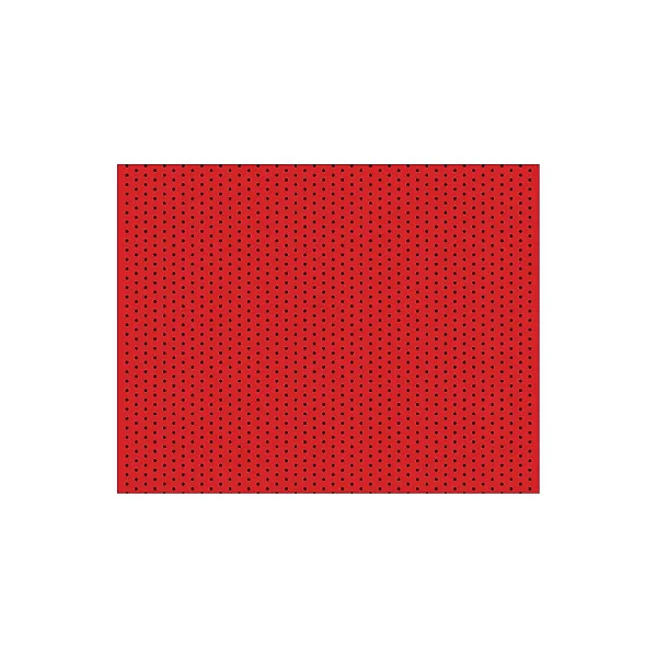 PLACA EVA GRANDE ESTAMPADO POA VERMELHO/PRETO (40CMX60CM) - LEOARTE