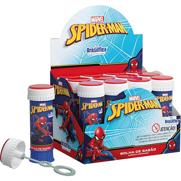 BOLHA DE SABAO SPIDER MAN COM JOGO 60ML - BRASILFLEX