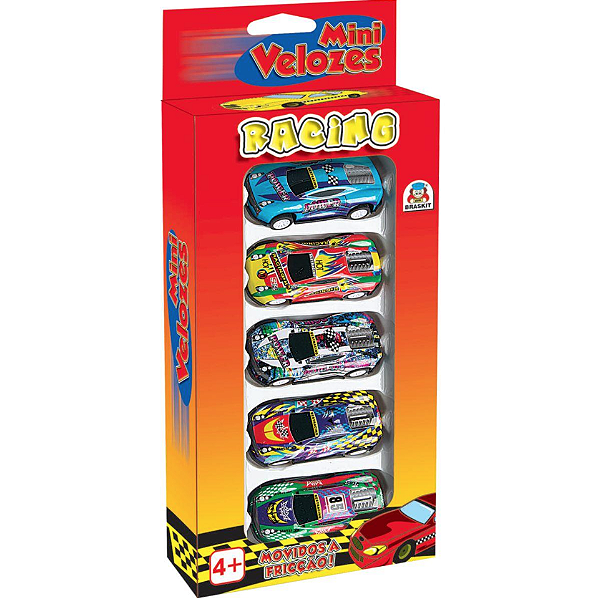 CARRINHO A FRICCAO MINI VELOZES RACING - BRASKIT