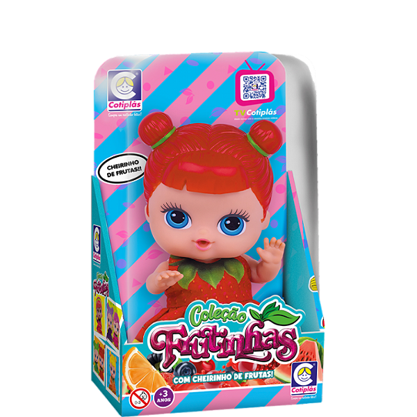 BONECA COL. FRUTINHAS MORANGO 23,5CM - COTIPLAS