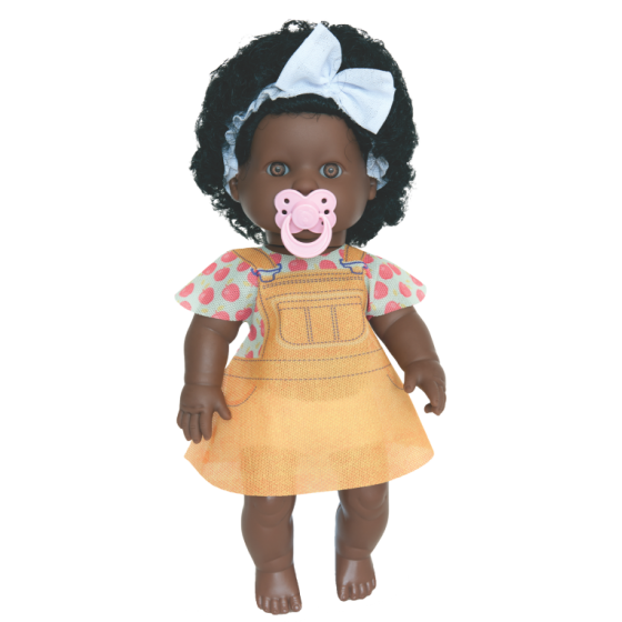 BONECA DANADINHAS NEGRA 42CM - MILK BRINQUEDOS