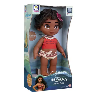 BONECA MOANA BEBE VINIL 44CM - COTIPLAS