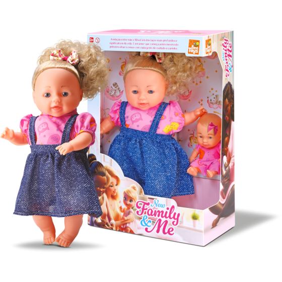 BONECA NEW FAMILY ME 38CM - BEE TOYS