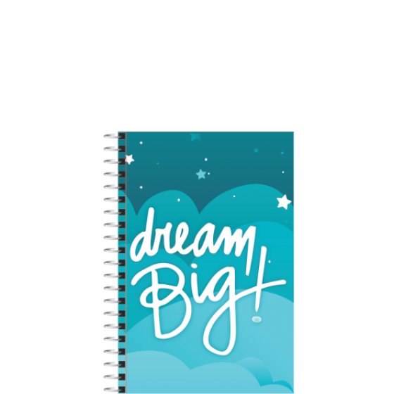 CADERNETA ESPIRAL CAPA FLEXIVEL 1/8 COM 96 FOLHAS - ROMITEC